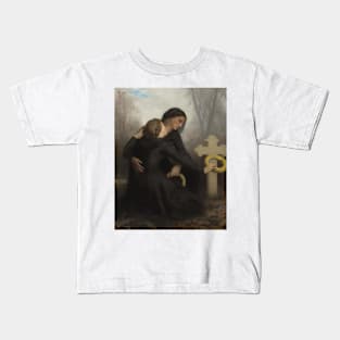 Le Jour Des Morts (All Saints Day) by William-Adolphe Bouguereau Kids T-Shirt